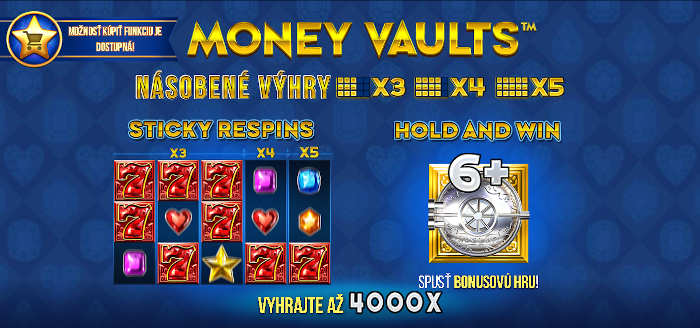 Money vaults bonusy