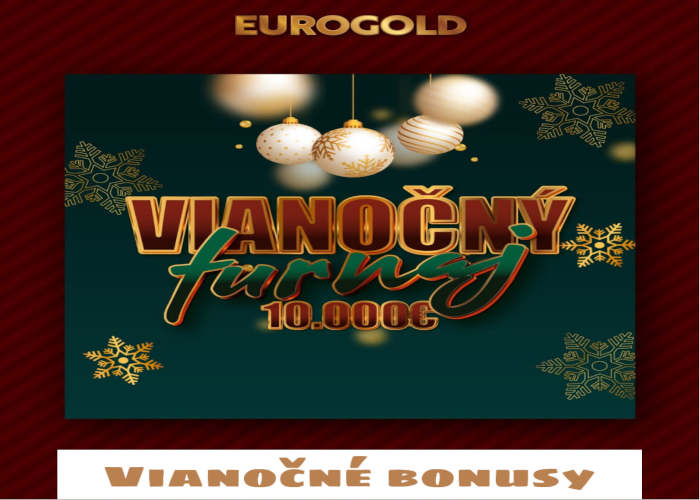 Eurogold casino vianočne bonusy