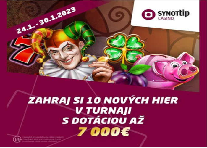 Synot tip casino turnaj s novinkami CT Interactive