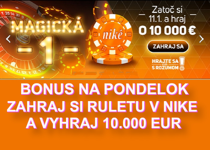 NIKE Online kasino Bonus Ruleta | casino-online.sk