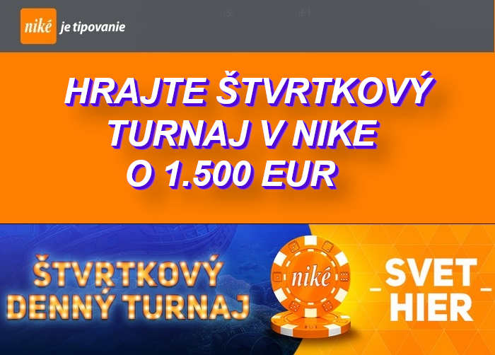 Turnaj v online automatoch v NIKE online kasino | Hrajte s Nike Svet hier turnaje o 1.500 Eur